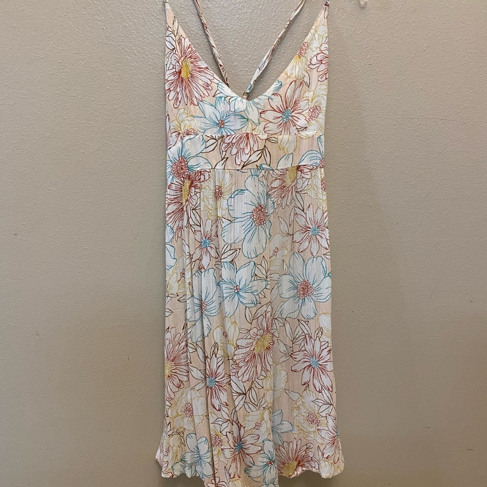 Floral spring mini dress